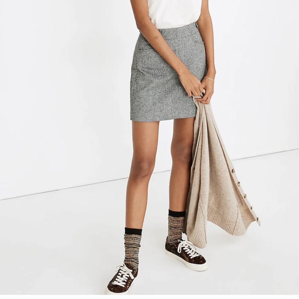 Madewell || Herringbone Mini Skirt